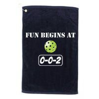 Fun Pickleball, Fun Begins At 002, Pickleball For Life Golf Towel