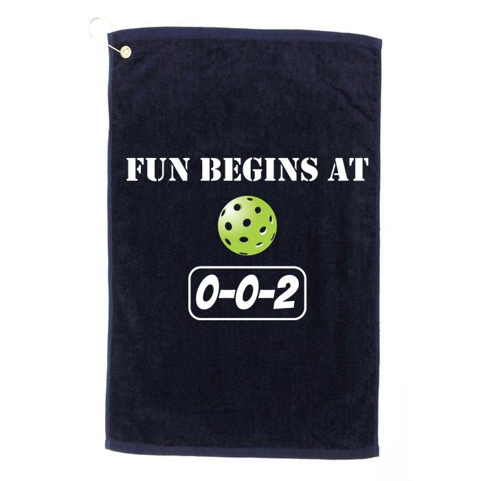 Fun Pickleball, Fun Begins At 002, Pickleball For Life Golf Towel