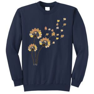 Funny Pomeranian Flower Fly Dandelion Dog Lover Sweatshirt