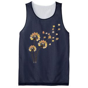 Funny Pomeranian Flower Fly Dandelion Dog Lover Mesh Reversible Basketball Jersey Tank