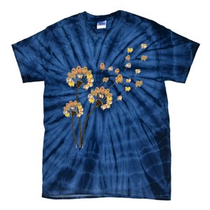 Funny Pomeranian Flower Fly Dandelion Dog Lover Tie-Dye T-Shirt