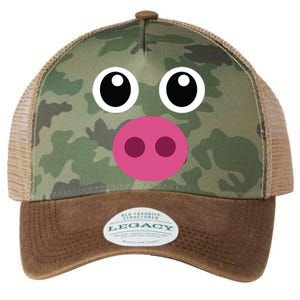 Funny Pig Face Swine Halloween Costume Gift Legacy Tie Dye Trucker Hat