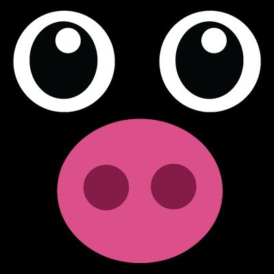 Funny Pig Face Swine Halloween Costume Gift T-Shirt