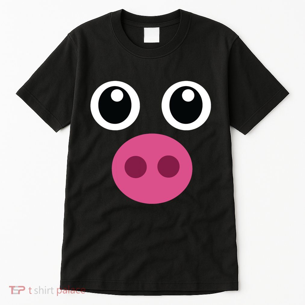 Funny Pig Face Swine Halloween Costume Gift Tall T-Shirt