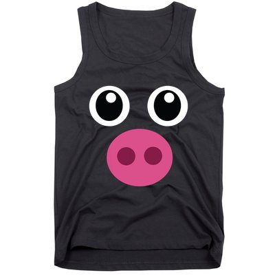 Funny Pig Face Swine Halloween Costume Gift Tank Top