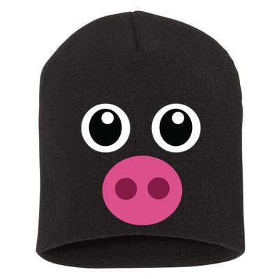 Funny Pig Face Swine Halloween Costume Gift Short Acrylic Beanie