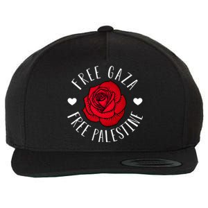 Floral Palestine Free Palestine Gaza Palestinian Support Wool Snapback Cap