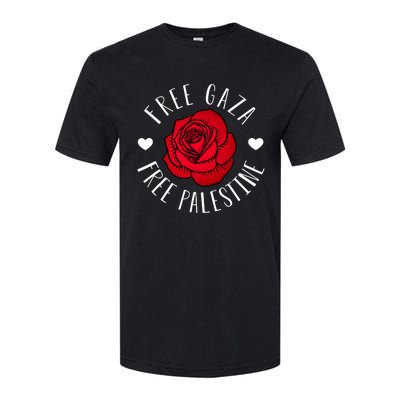 Floral Palestine Free Palestine Gaza Palestinian Support Softstyle® CVC T-Shirt