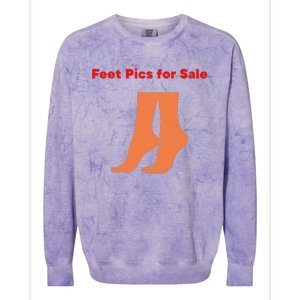 Feet Pics For Sale Funny Design Colorblast Crewneck Sweatshirt