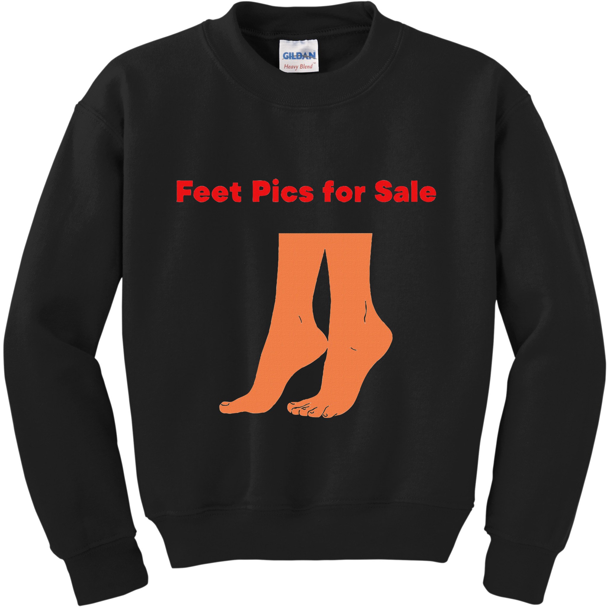 Feet Pics For Sale Funny Design Kids Sweatshirt