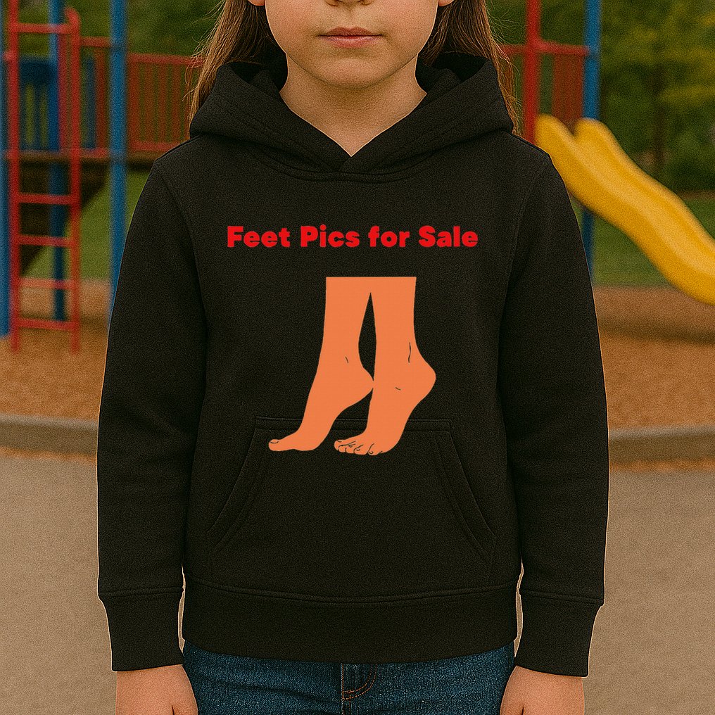 Feet Pics For Sale Funny Design Kids Hoodie