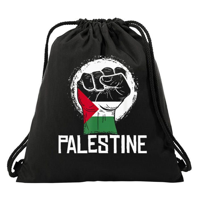 Free Palestine Drawstring Bag