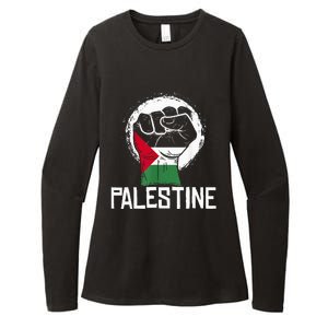 Free Palestine Womens CVC Long Sleeve Shirt