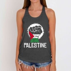 Free Palestine Women's Knotted Racerback Tank