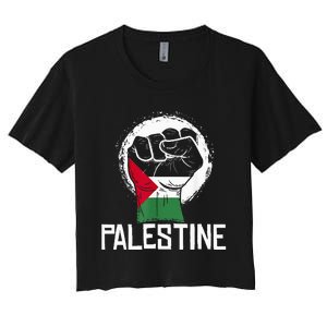 Free Palestine Women's Crop Top Tee