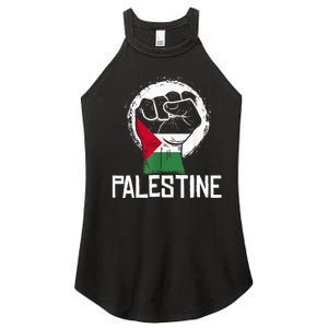 Free Palestine Women's Perfect Tri Rocker Tank