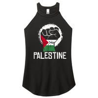 Free Palestine Women’s Perfect Tri Rocker Tank