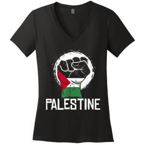 Free Palestine Women's V-Neck T-Shirt