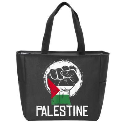 Free Palestine Zip Tote Bag