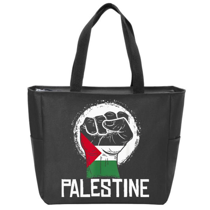 Free Palestine Zip Tote Bag