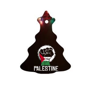 Free Palestine Ceramic Tree Ornament