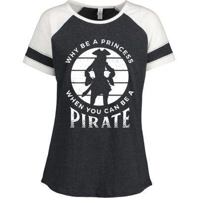 Funny Pirate Freebooter Buccaneer Caribbean Adventure Enza Ladies Jersey Colorblock Tee