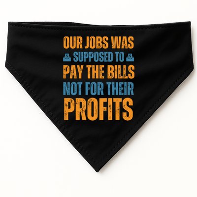 Fair Pay Fair Wages Fight For Income Inequality Funny Gift USA-Made Doggie Bandana
