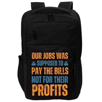 Fair Pay Fair Wages Fight For Income Inequality Funny Gift Impact Tech Backpack