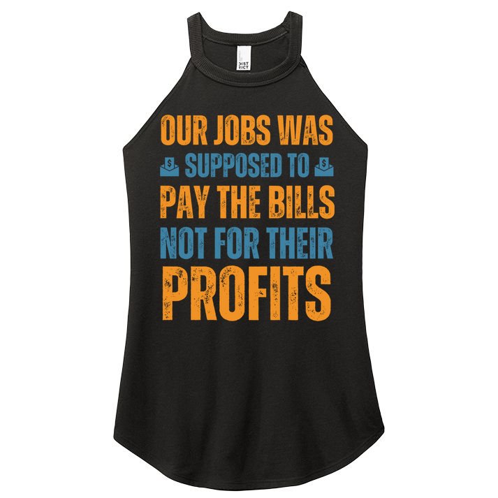 Fair Pay Fair Wages Fight For Income Inequality Funny Gift Women's Perfect Tri Rocker Tank