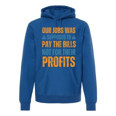 Fair Pay Fair Wages Fight For Income Inequality Funny Gift Premium Hoodie