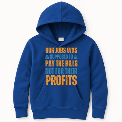 Fair Pay Fair Wages Fight For Income Inequality Funny Gift Kids Hoodie