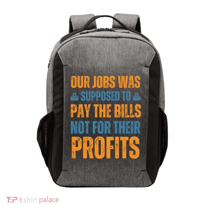 Fair Pay Fair Wages Fight For Income Inequality Funny Gift Vector Backpack