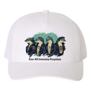 Funny Pun Four All Intensive Porpoises Yupoong Adult 5-Panel Trucker Hat