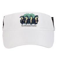 Funny Pun Four All Intensive Porpoises Adult Drive Performance Visor