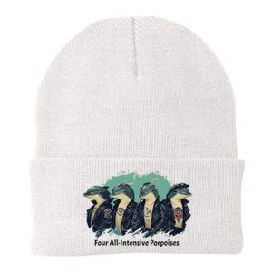 Funny Pun Four All Intensive Porpoises Knit Cap Winter Beanie