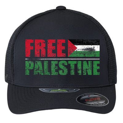 Free Palestine Flexfit Unipanel Trucker Cap