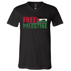 Free Palestine V-Neck T-Shirt