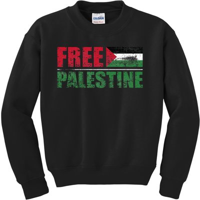 Free Palestine Kids Sweatshirt