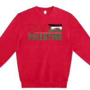 Free Palestine Premium Crewneck Sweatshirt