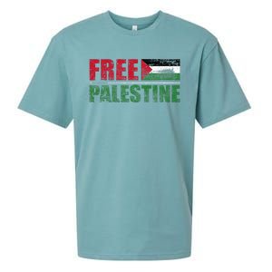 Free Palestine Sueded Cloud Jersey T-Shirt