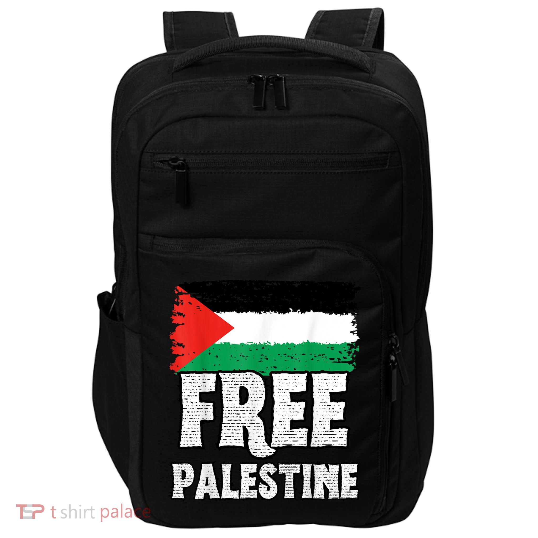 Free Palestine Flag Impact Tech Backpack