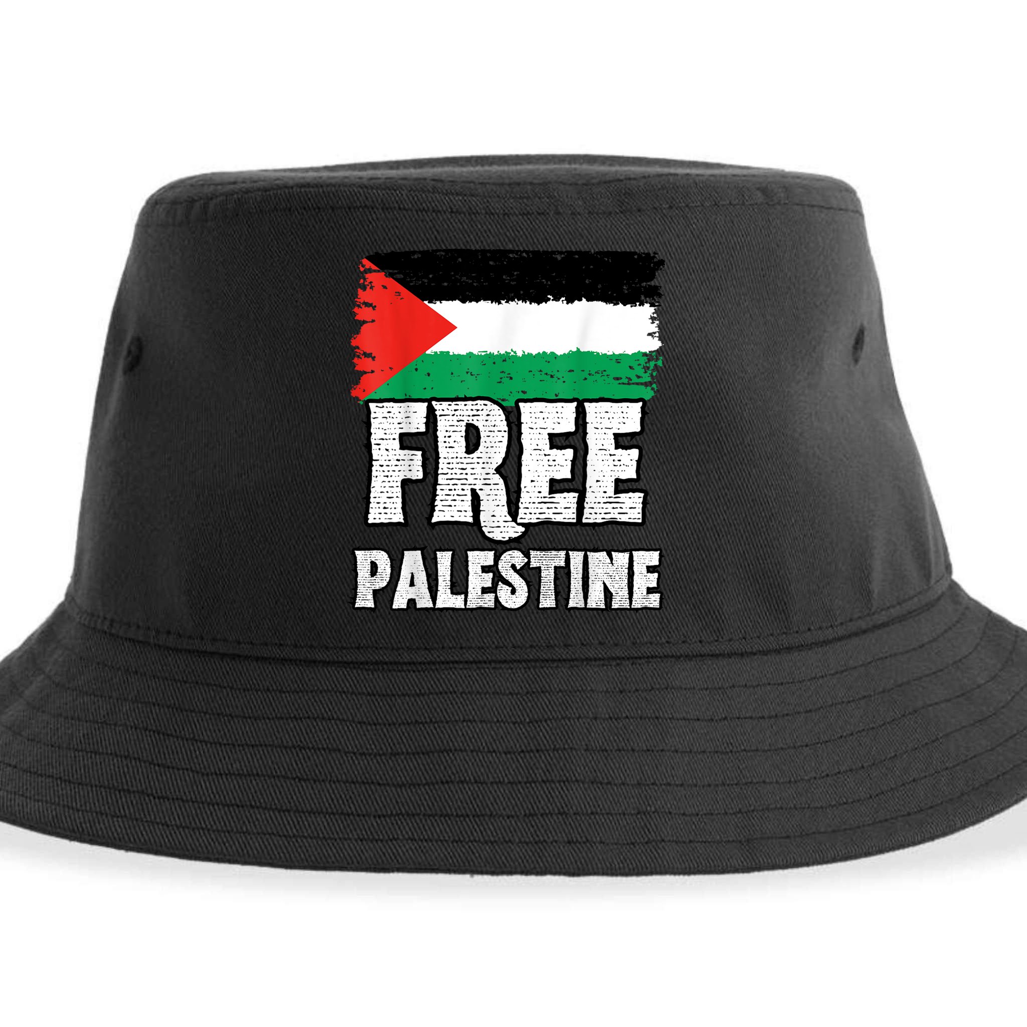 Free Palestine Flag Sustainable Bucket Hat