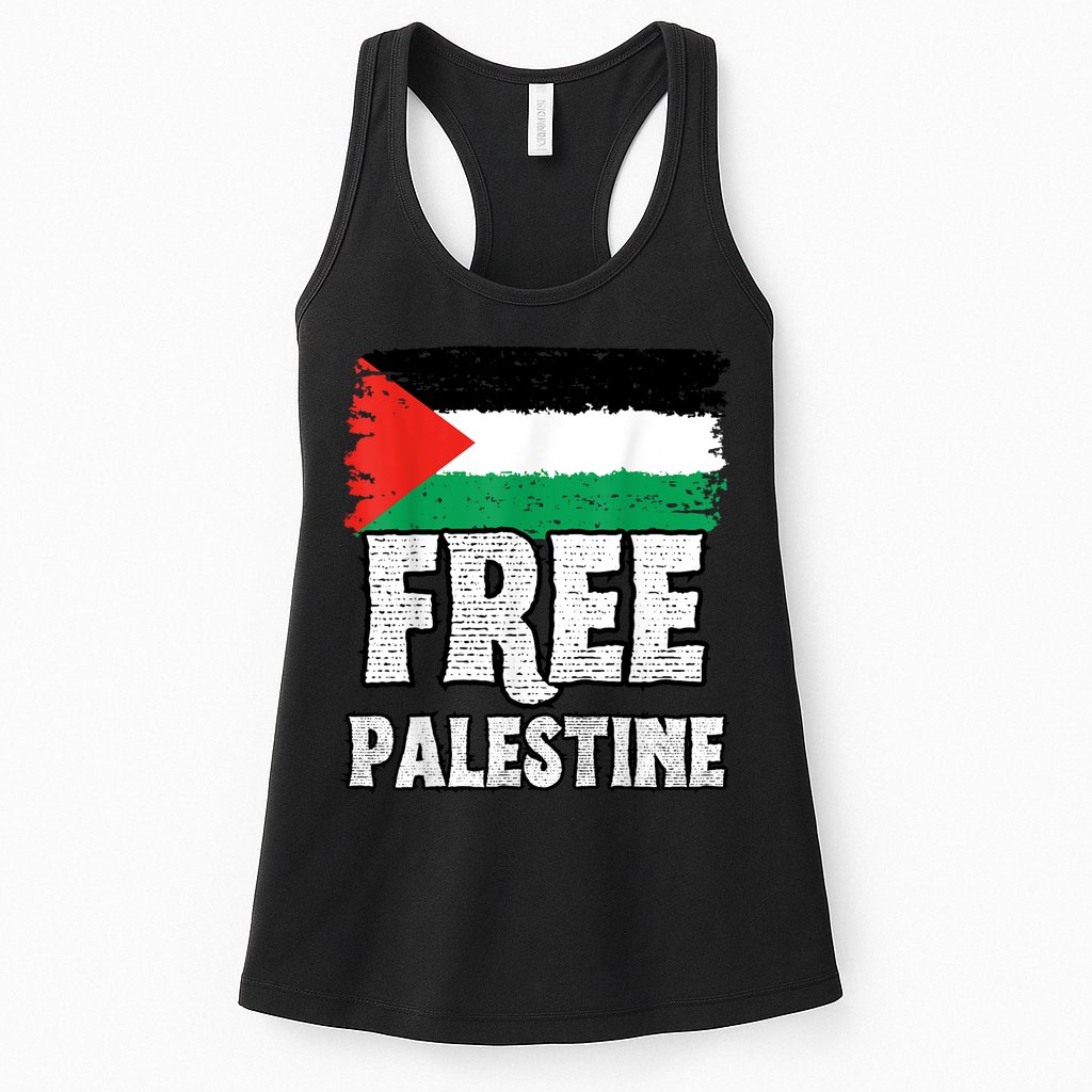 Free Palestine Flag Womens Tank Top
