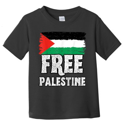 Free Palestine Flag Toddler T-Shirt