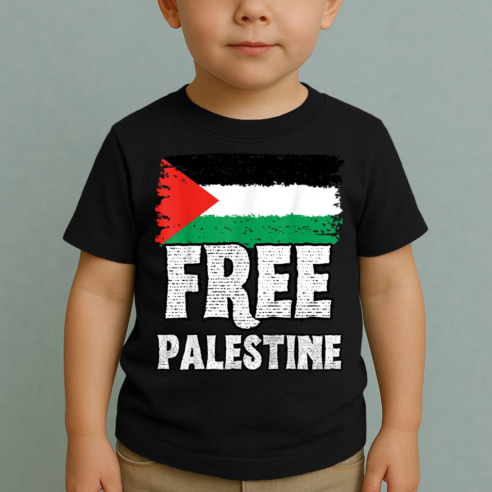 Free Palestine Flag Toddler T-Shirt