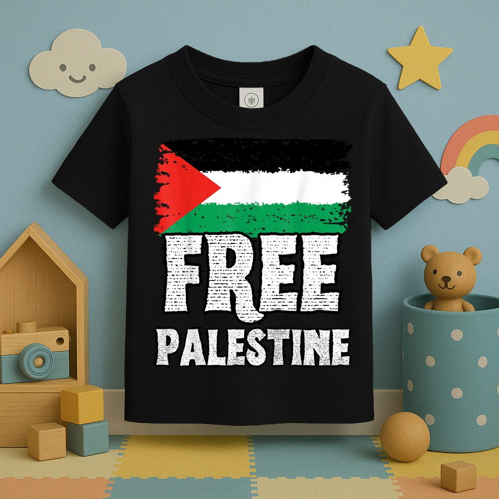 Free Palestine Flag Toddler T-Shirt