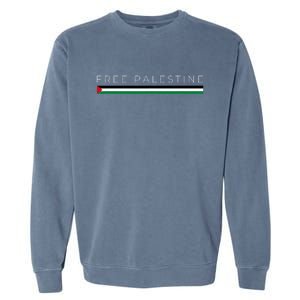 Free Palestine Flag Garment-Dyed Sweatshirt