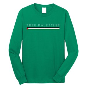 Free Palestine Flag Long Sleeve Shirt