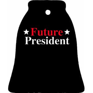 Future President Ceramic Bell Ornament