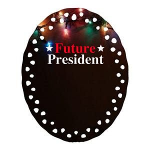 Future President Ceramic Oval Ornament